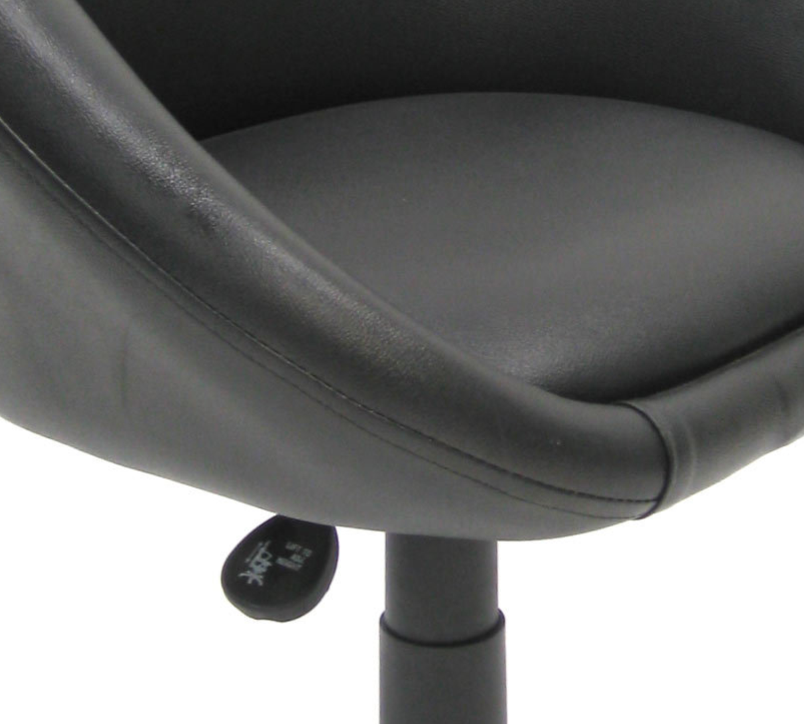 Outdoor Bar Chair Metal Chrome Base Cushioned Leatherette -