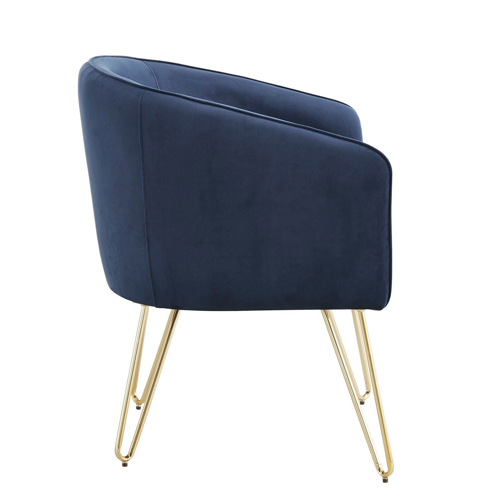 Outdoor Lounge Chairs with Metal Legs Frame Base in Cushioned Fabric -