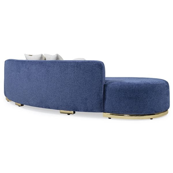 Modern Oval Waiting Sofa Custom Upholstered Lounge Seating for Cafe, Restaurants, Hotels, and Commercial Spaces