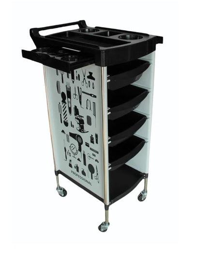 Portable Hair Salon Trolley for Spa, Household, and Barber Shop (Pack Of 4 Pieces & Random Color) -