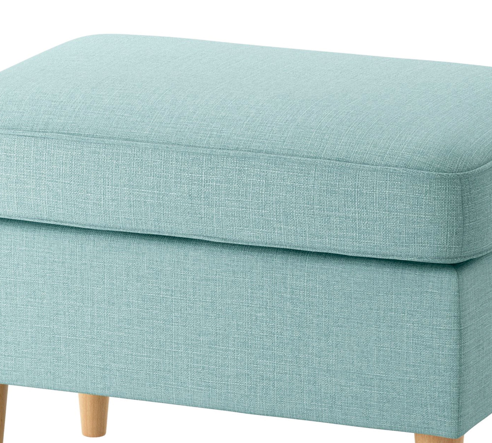 সলিড কাঠের ফ্রেমের পা বেস ফ্যাব্রিক অটোমান