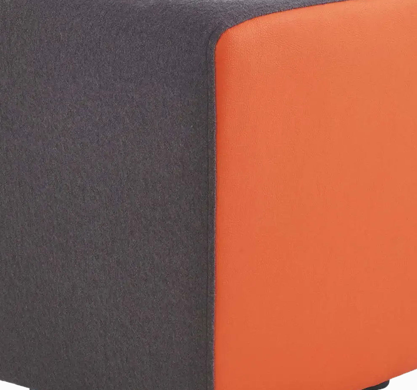 Stylish Two-Tone Pouffe  - Versatile Seating & Footrest for Modern Home Furniture