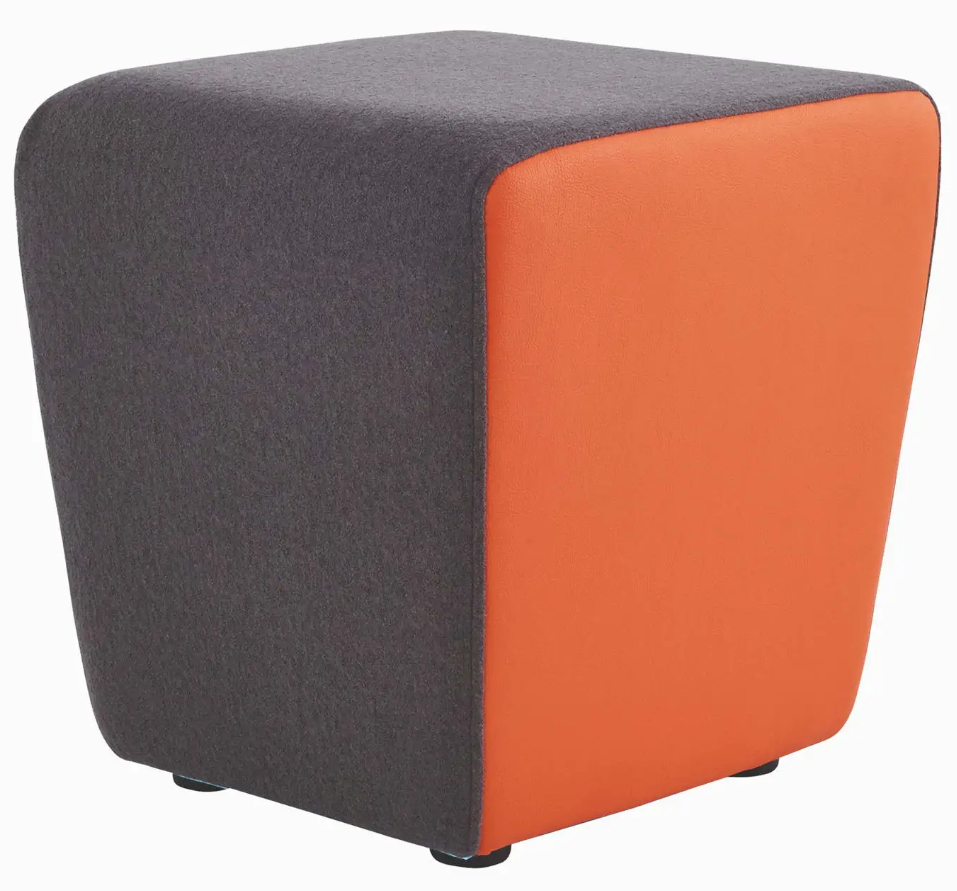 Stylish Two-Tone Pouffe  - Versatile Seating & Footrest for Modern Home Furniture