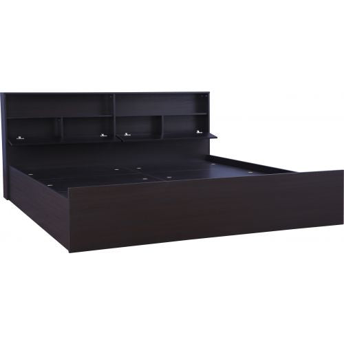 Queen Size Bed with Box storage in Dark Walnut??Ã­ -