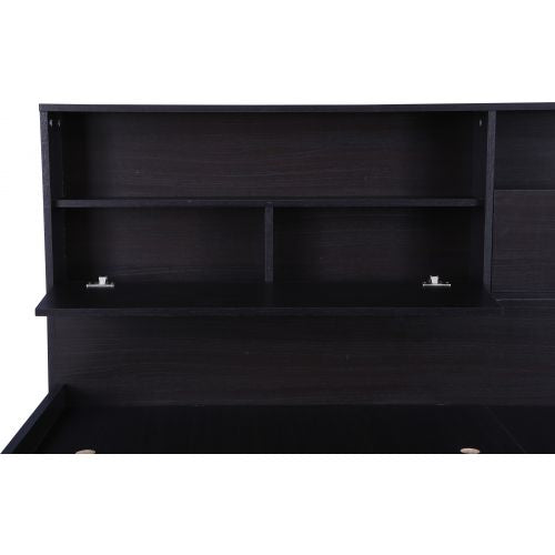 Queen Size Bed with Box storage in Dark Walnut??Ã­ -