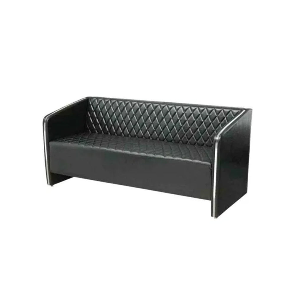 Quilted Leatherette Upholstery with Metal frame Sofa -