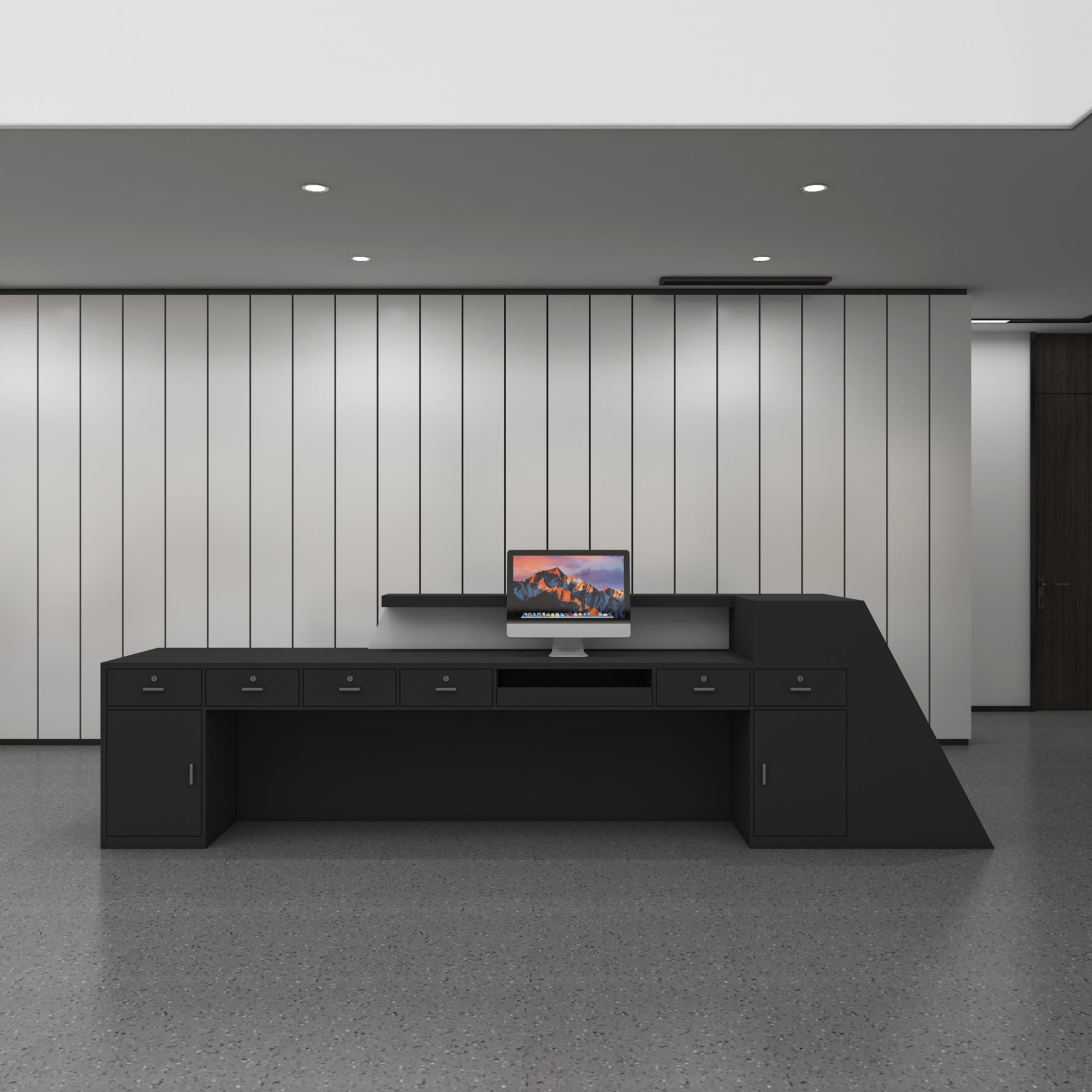Luxury Reception Desk Counter for Office Reception Area, Hotel Lobby, Clinic, Corporate Front Desk, Showroom