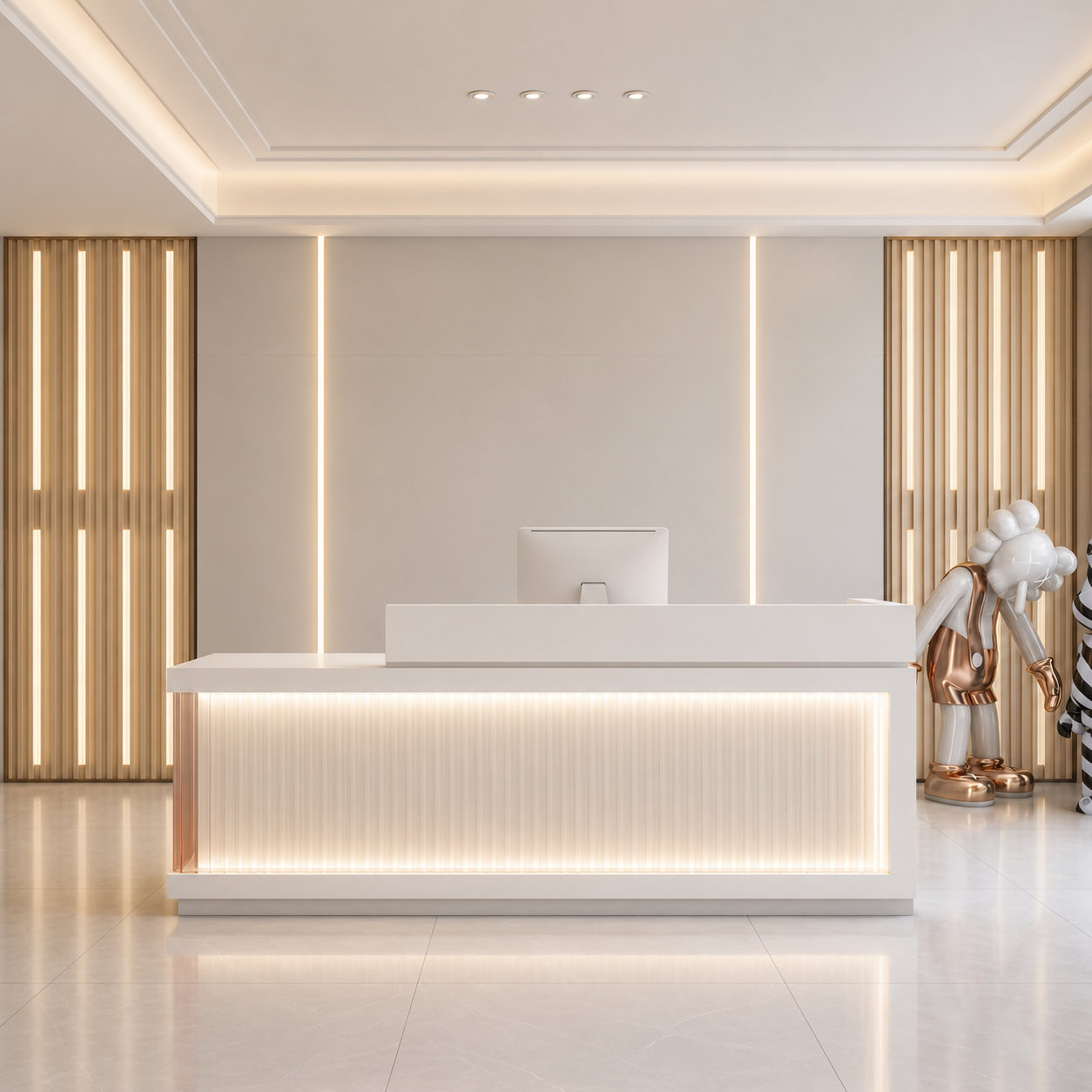 Desk for Office Corporate Reception Table Design for Salons Hotels and Premium Commercial Spaces Executive Front Counter Desk Counter for Shop India