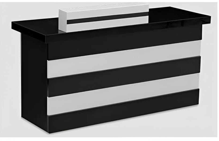Reception Table Made with Pre-laminated Particle Board Top, Side Panel