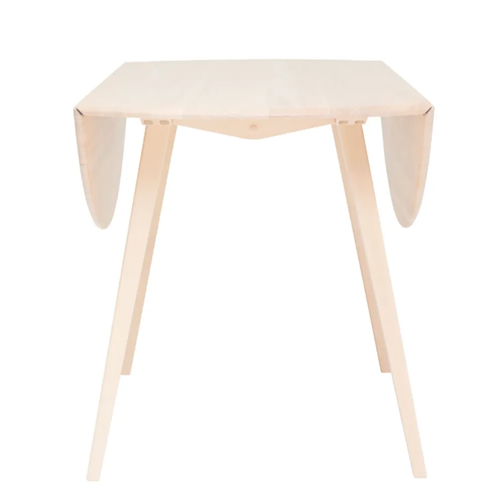 Round Wooden Top Dining Table with Wooden Frame Base -