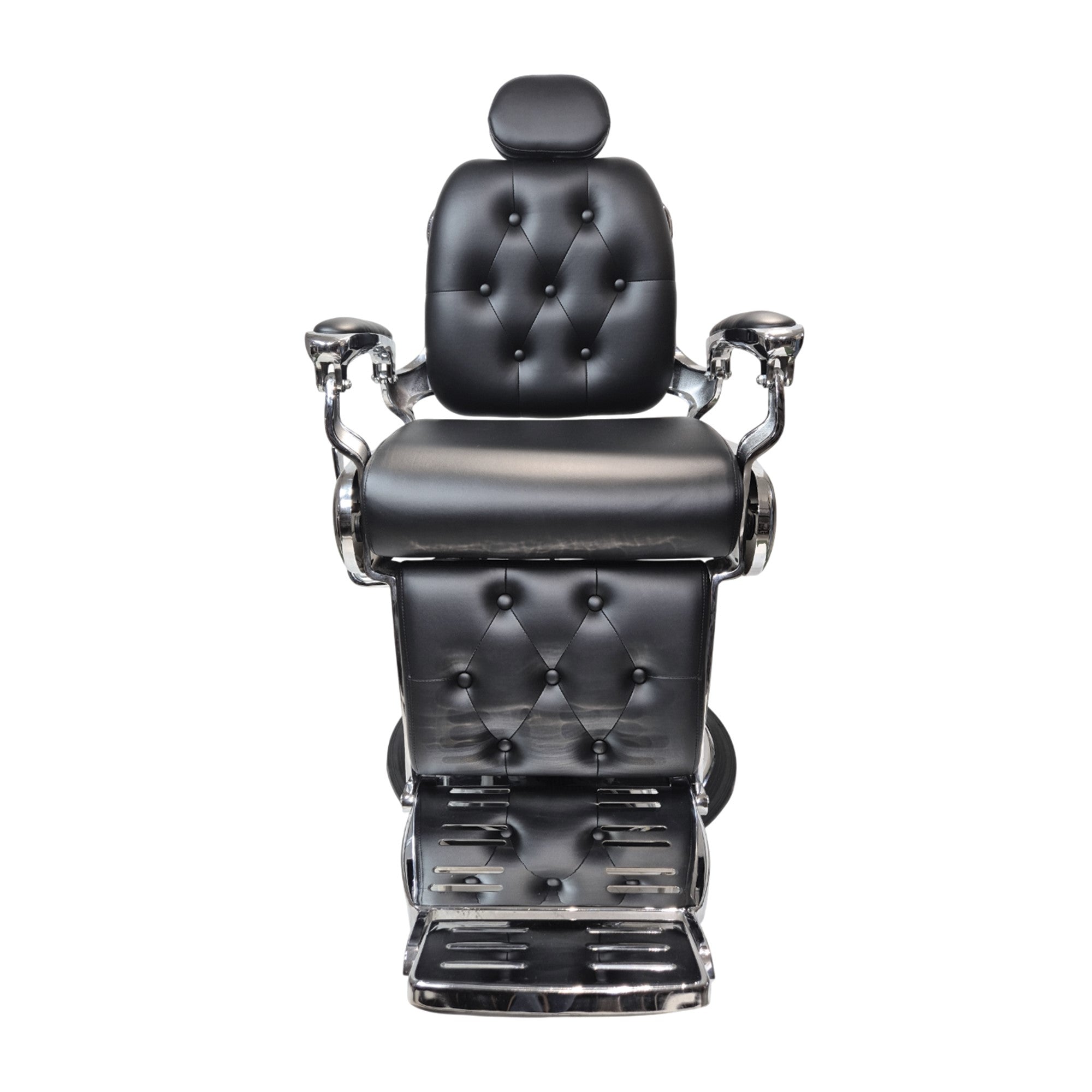 Parlor Chair for Luxury Design Royal Victor Multipurpose stylish Chair, Barber Chair Luxurious Lumbar Support in Comfortable Feel and Legs Rest - Black Color