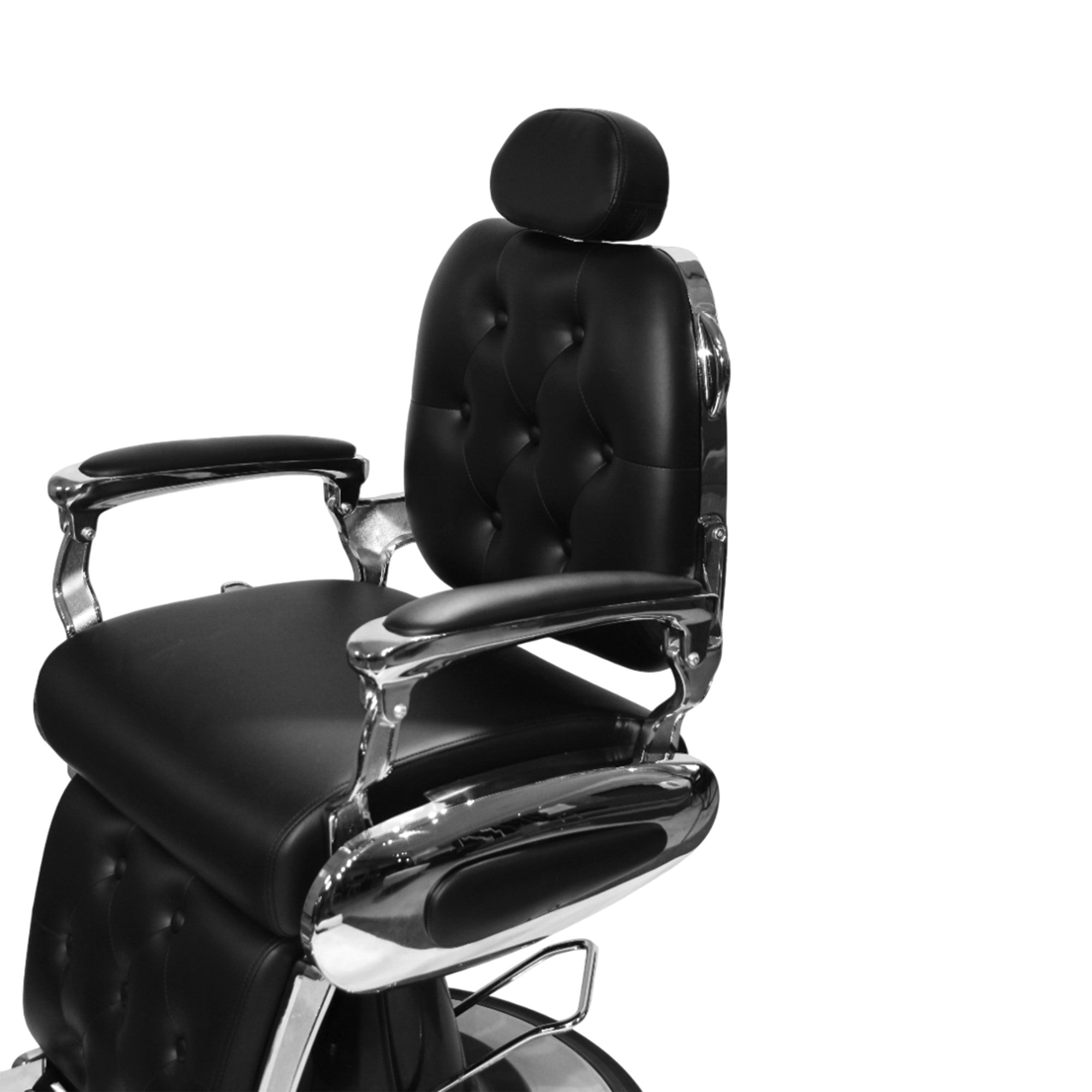 Parlor Chair for Luxury Design Royal Victor Multipurpose stylish Chair, Barber Chair Luxurious Lumbar Support in Comfortable Feel and Legs Rest - Black Color