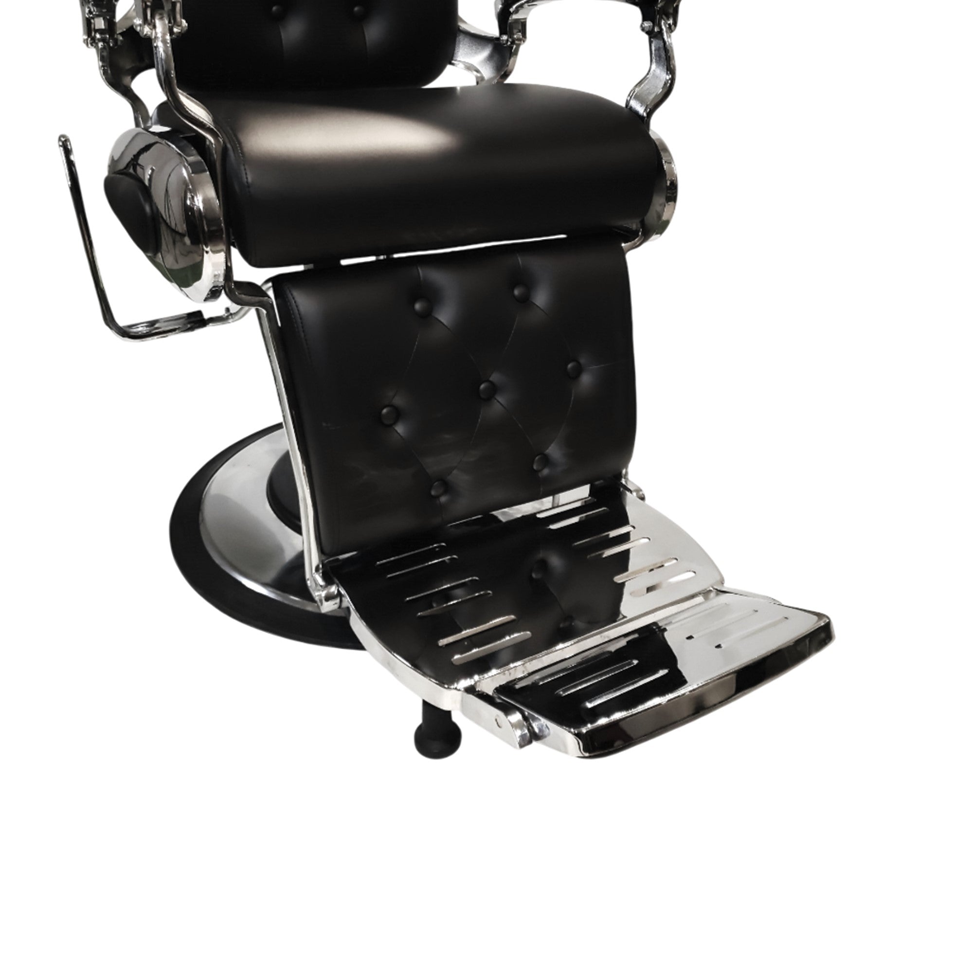 Parlor Chair for Luxury Design Royal Victor Multipurpose stylish Chair, Barber Chair Luxurious Lumbar Support in Comfortable Feel and Legs Rest - Black Color