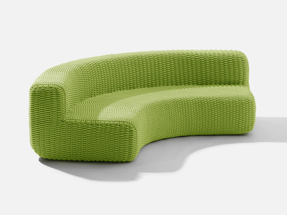 Serpentine Modular Curved Sectional Sofa, Fabric Office Lounge Seating, Premium Collaborative Modular Sofa for Commercial Lobbies and Creative Hubs