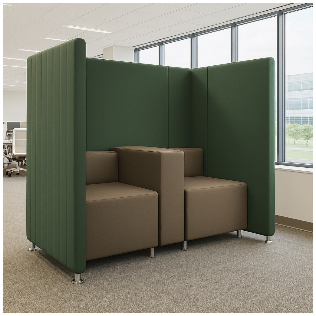 2 Seater Office Sofa for Office Area and High Backrest Sofa for Comfort and Style with Premium design.