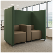 2 Seater Office Sofa for Office Area and High Backrest Sofa for Comfort and Style with Premium design.