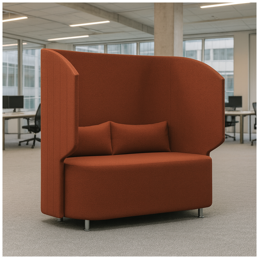 2 Seater Office Sofa For Office Environment and Professional-Grade Reinforced Sofa for High-Traffic Offices.