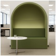 2-Seater Office Focus Sofa with Enclosed Seating Space with Workspace Divider, Sofa with Acoustic Focus Sofa for Open-Plan Offices