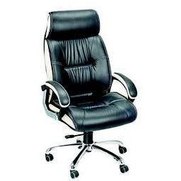 High Back Director Chair with Chrome Base