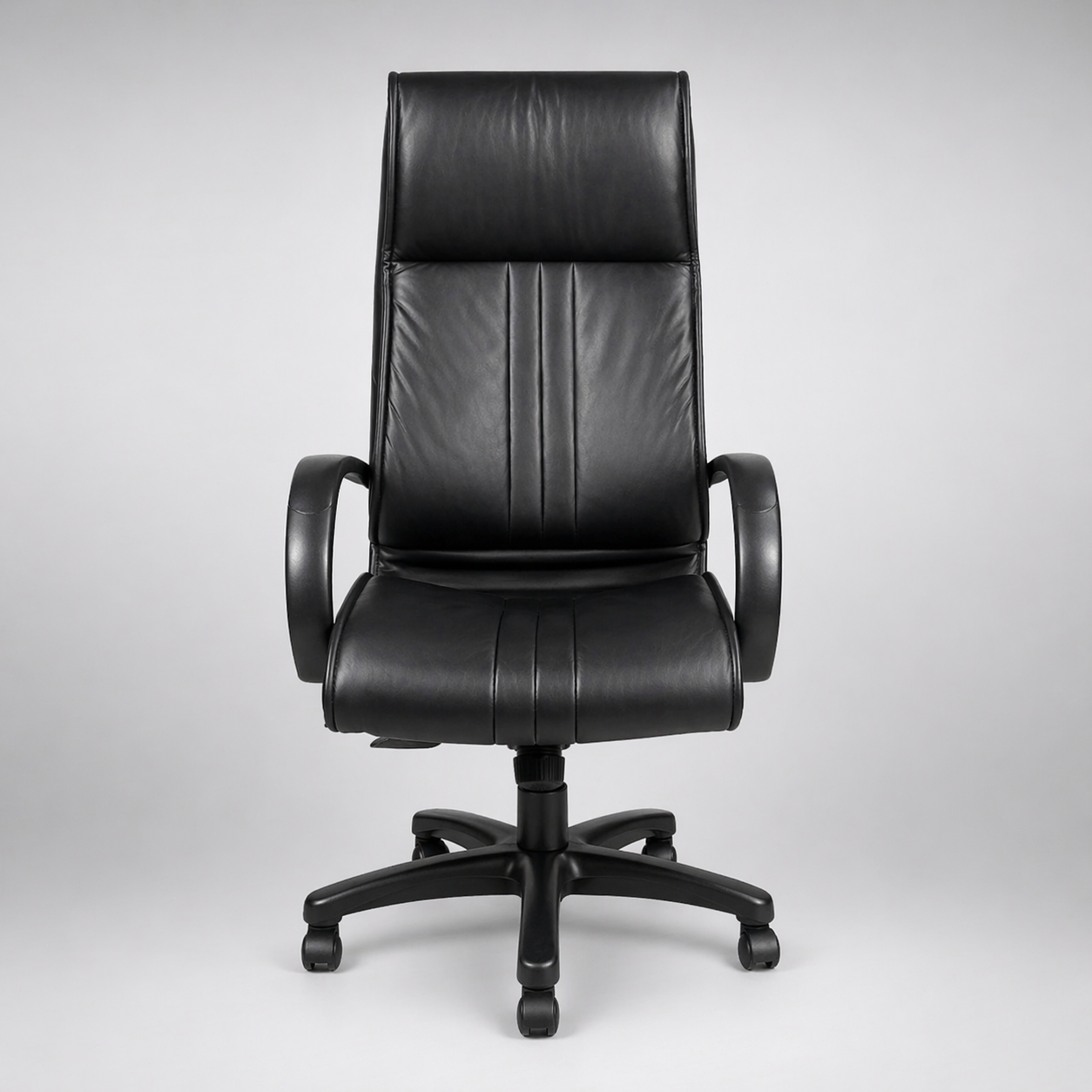 Executive Ergonomic High Back Office Chair with Leatherette Upholstery, Cushioned Seat, Tilt Mechanism, Adjustable Height & Swivel Base for Office