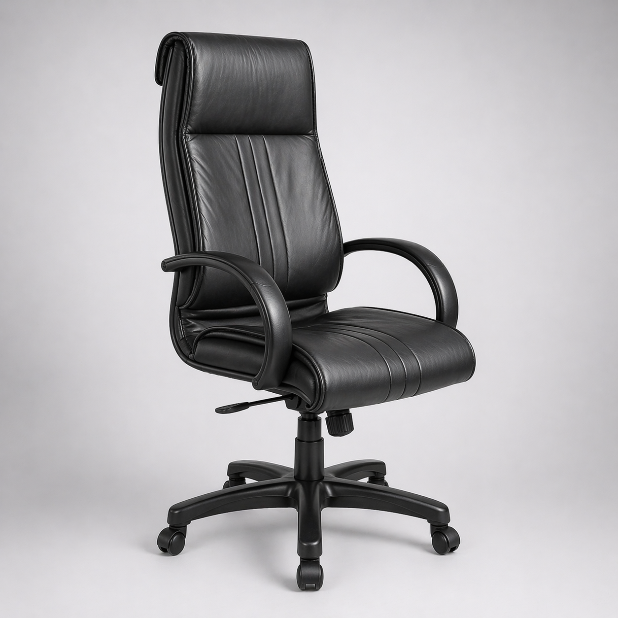 Executive Ergonomic High Back Office Chair with Leatherette Upholstery, Cushioned Seat, Tilt Mechanism, Adjustable Height & Swivel Base for Office