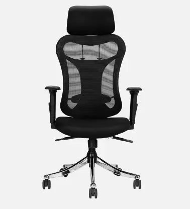 क्रोम बेस के साथ हाई बैक डायरेक्टर ऑफिस चेयर