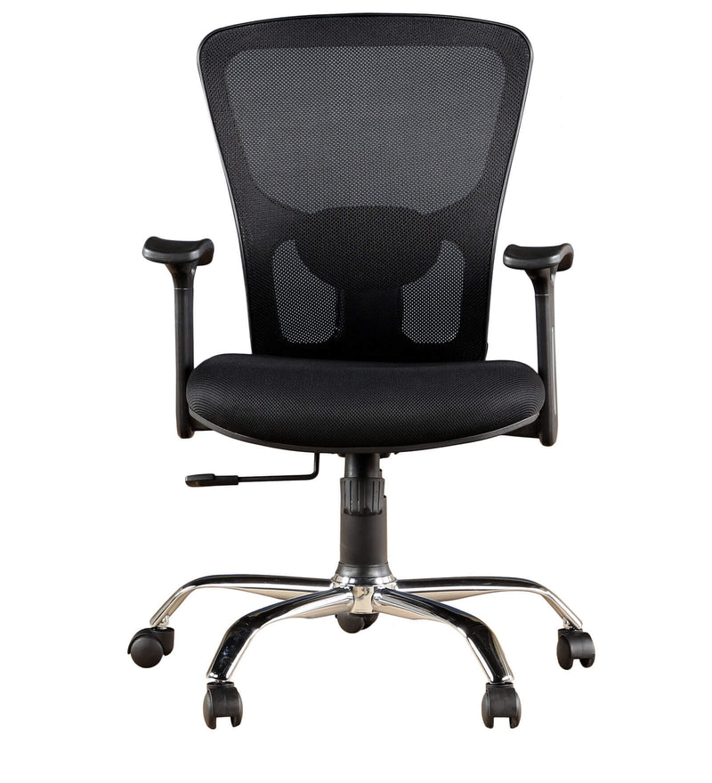 Medium Back Executive Office Chair with Chrom Base