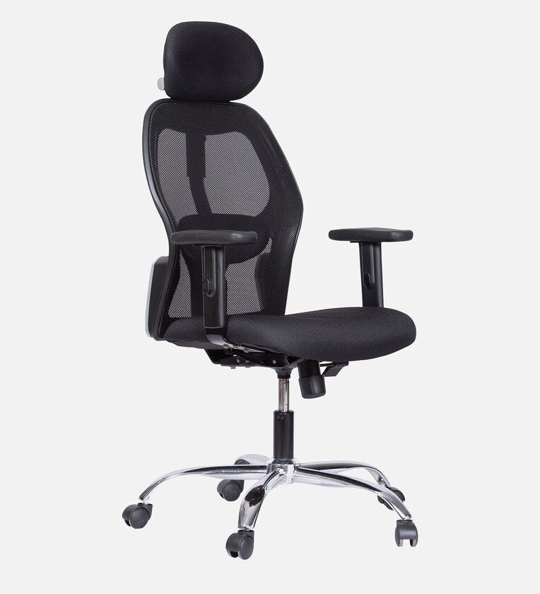 Ergonomic High Back Office Chair with Adjustable Height, Mesh Back, Lumbar Support, Armrest & Tilt Lock – Comfortable Swivel & ExecutiveChair for Home & Office Work