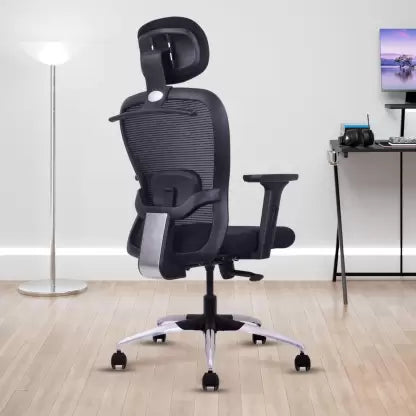 क्रोम बेस के साथ हाई बैक डायरेक्टर ऑफिस चेयर