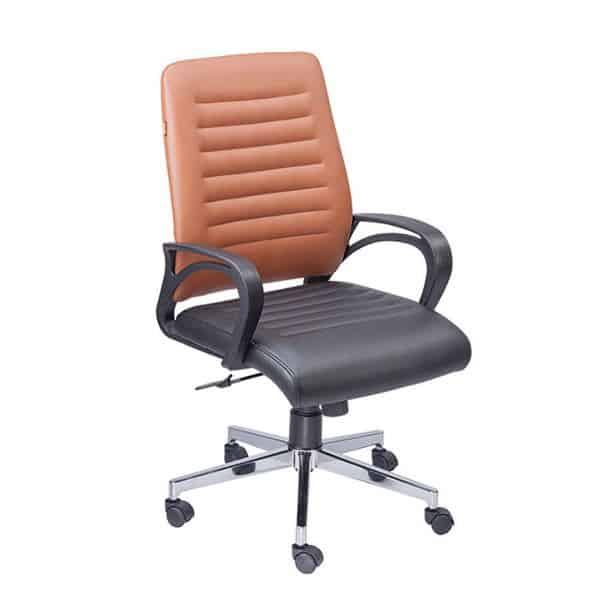 Medium Back Executive Office Chair with Chrome Base