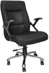 Mid Back Office Chair with Chrome Base