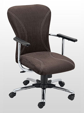 High Back Office Chair with Arm Metal Frame Base