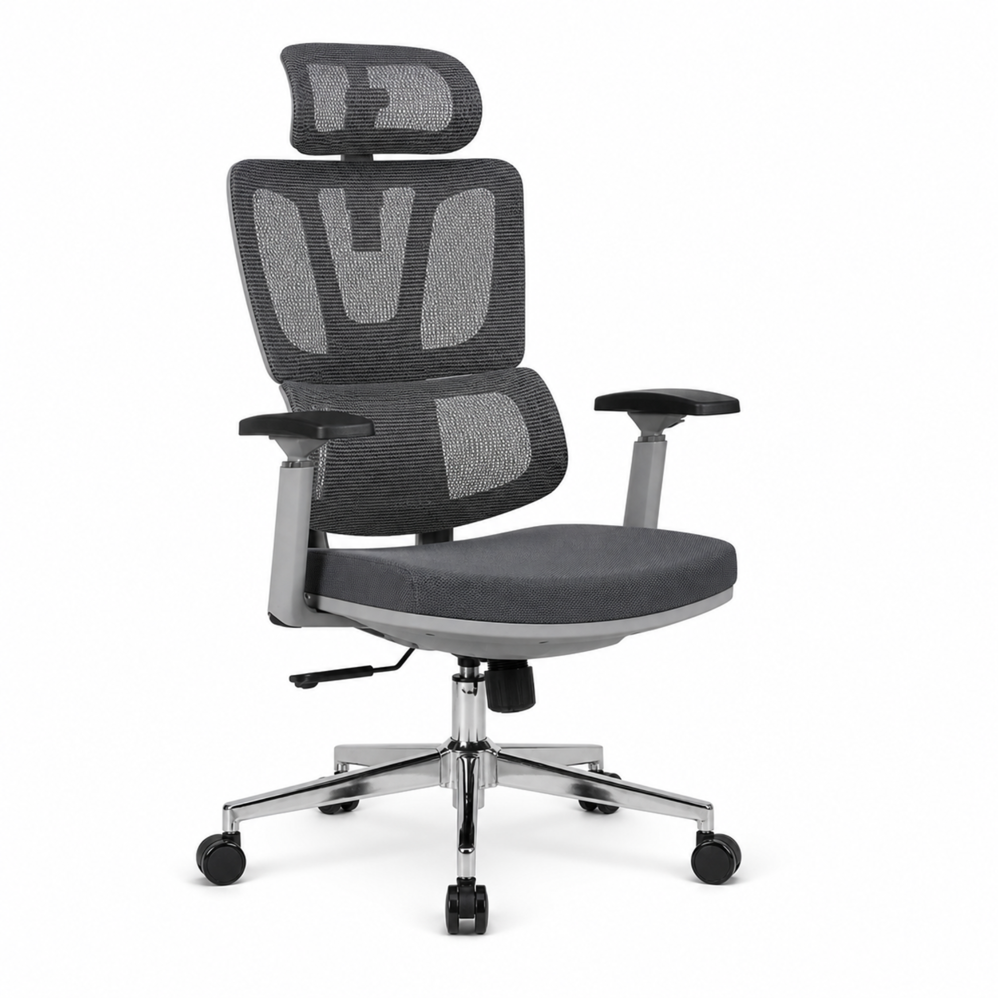 Executive High Back Mesh Chair with Adjustable Headrest, Ergonomic Lumbar Support, Breathable, Comfortable Seat Cushion, Smooth Swivel Base for Office