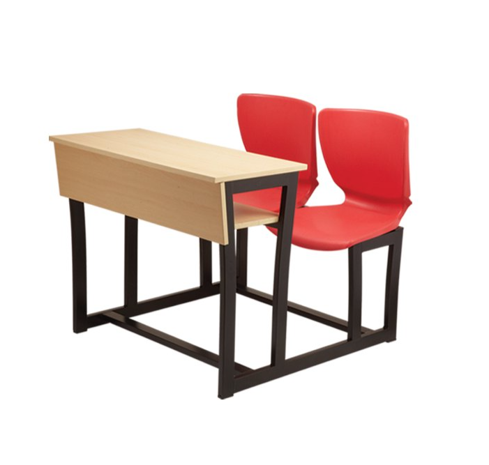 School Student Study Desk with PVC Back Seat -