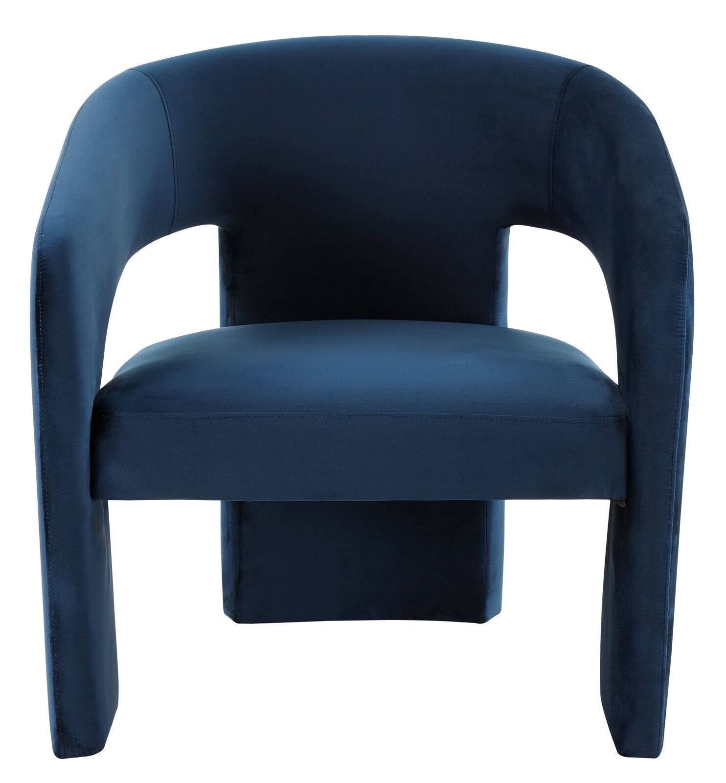 Sculpt Chair Wooden Frame in Velvet Upholstery -
