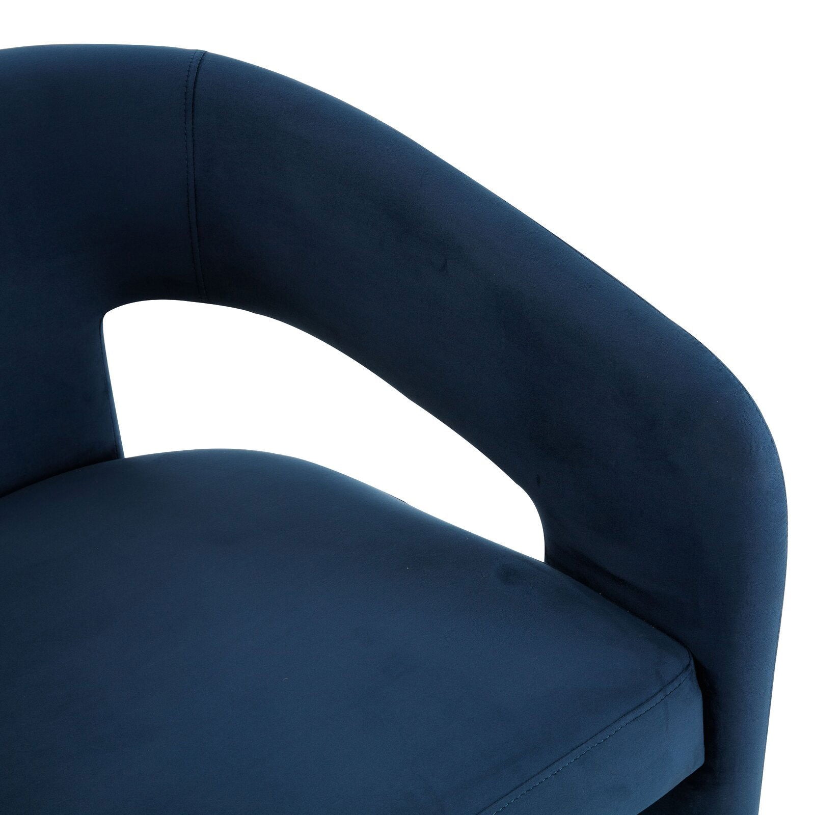 Sculpt Chair Wooden Frame in Velvet Upholstery -
