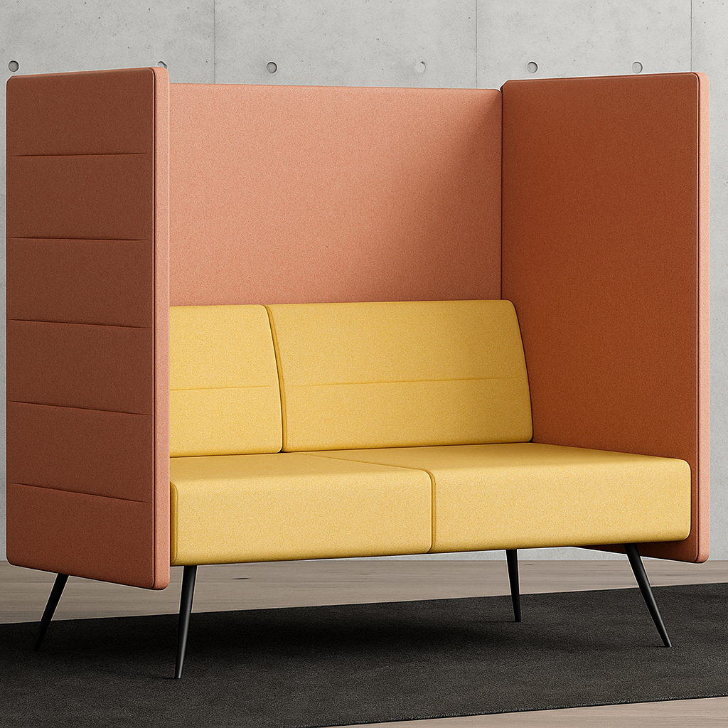 2 Seater Office Sofa and Stylish & Functional High-Back for Productive Workspaces