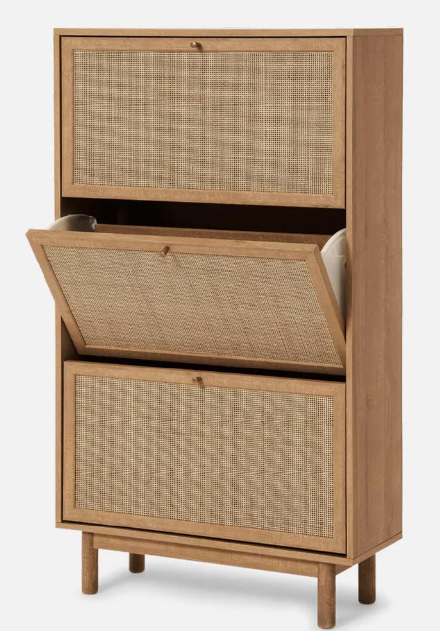Shoe Cabinet, Storage, Closet Rack for Entryway, with Spacious Cabinet, Shelves -