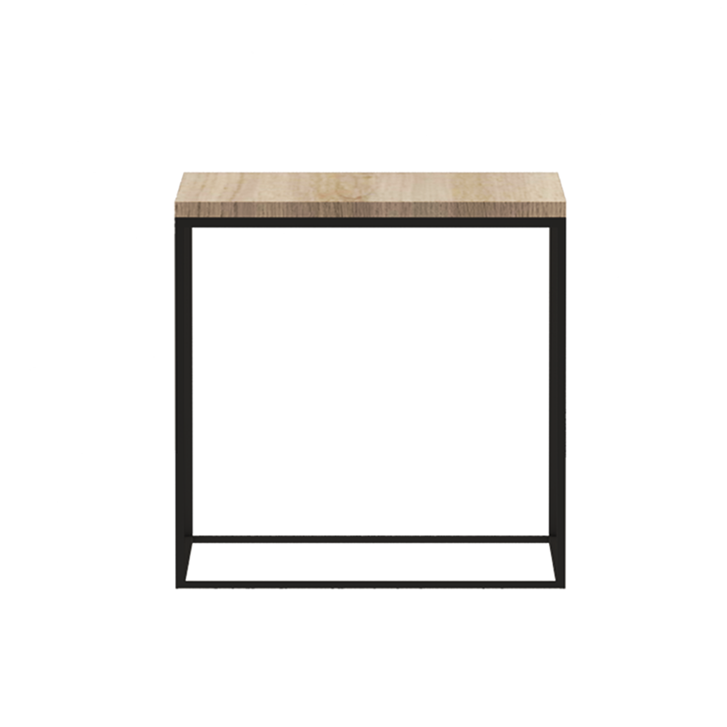 Side Table with Pre-Laminated Top and Metal Base -