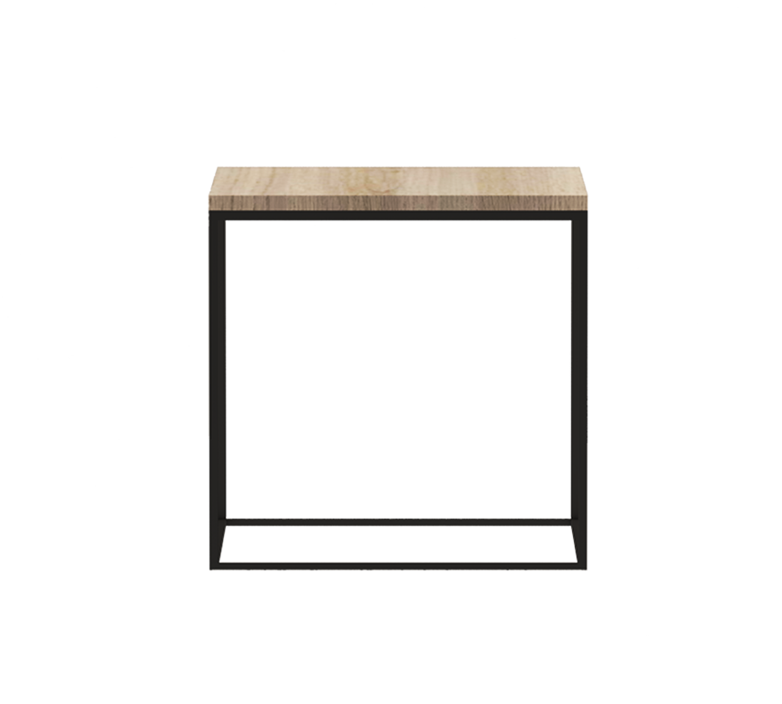 Side Table with Pre-Laminated Top and Metal Base -