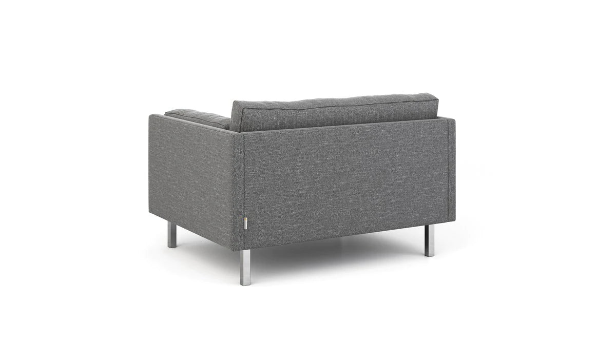 Single Seater/ 2 Seater/ 3 Seater Fabric Sofa with Wooden Legs -