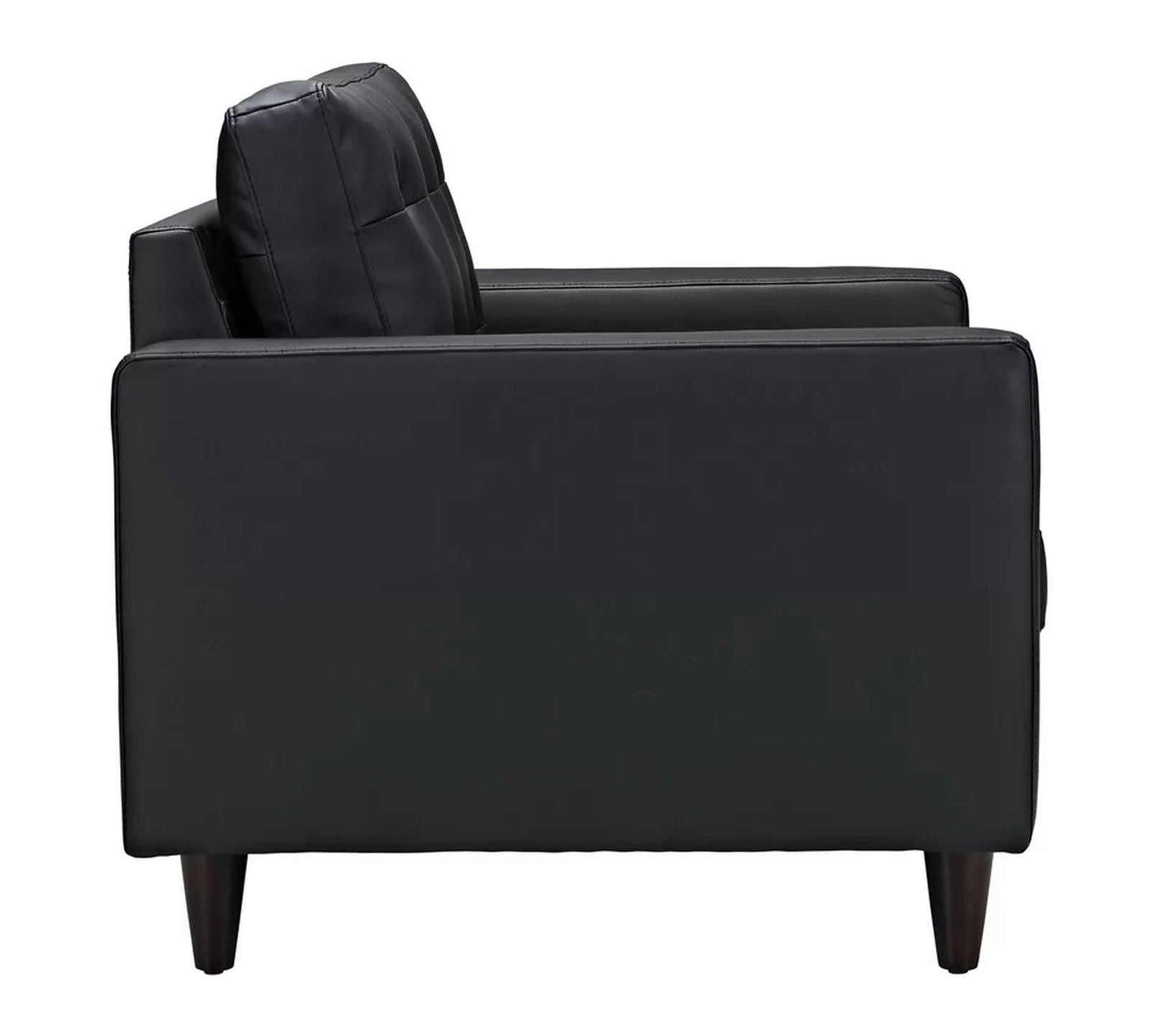 Single Seater Sofa in Wooden Legs Base -