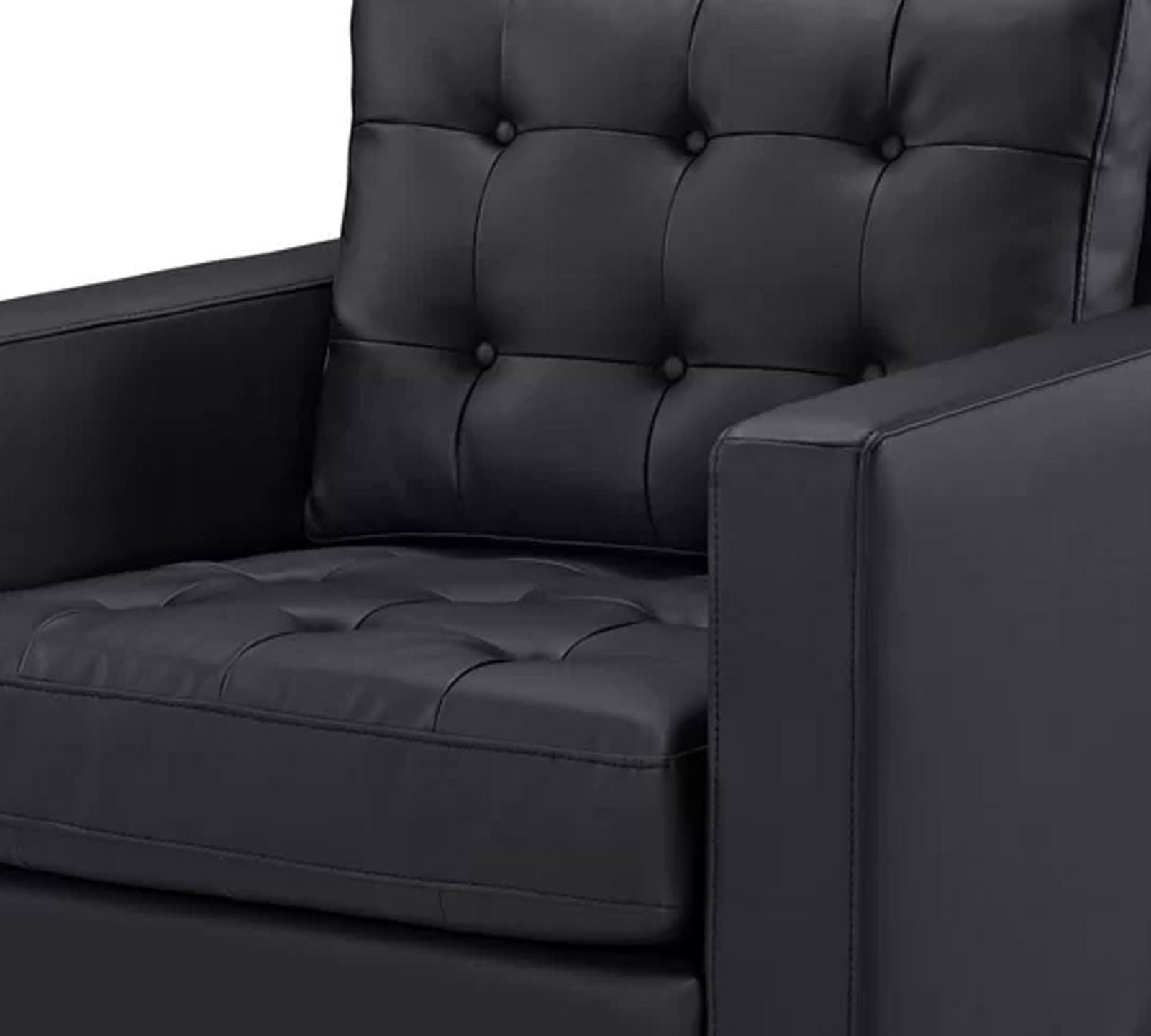 Single Seater Sofa in Wooden Legs Base -