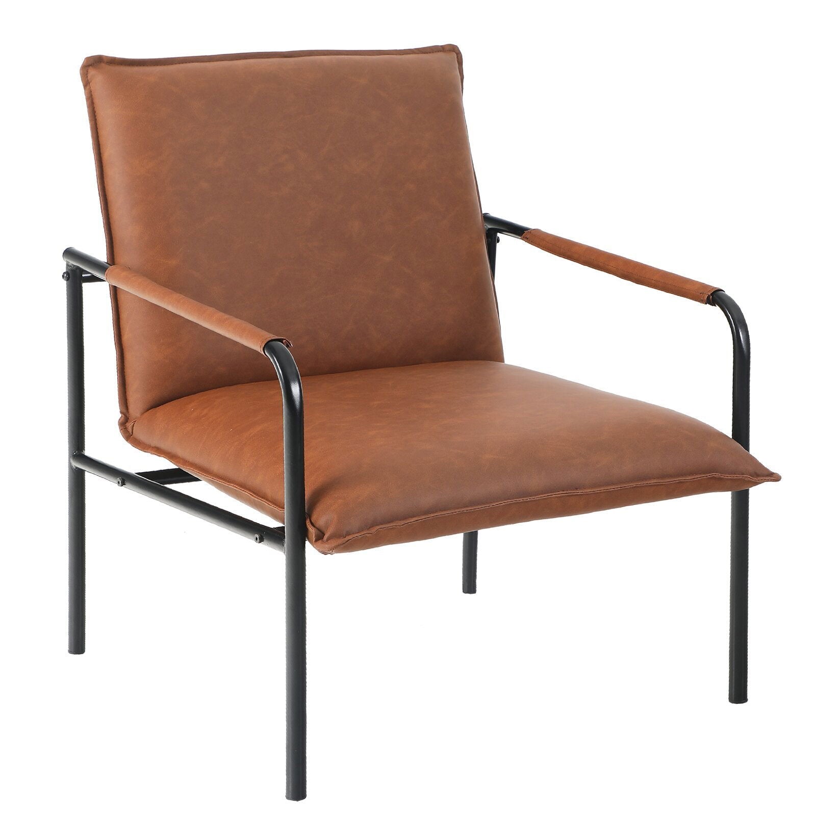 Sitting Chair, Comfortable and Sturdy, Lounge Chair with Metal Legs -