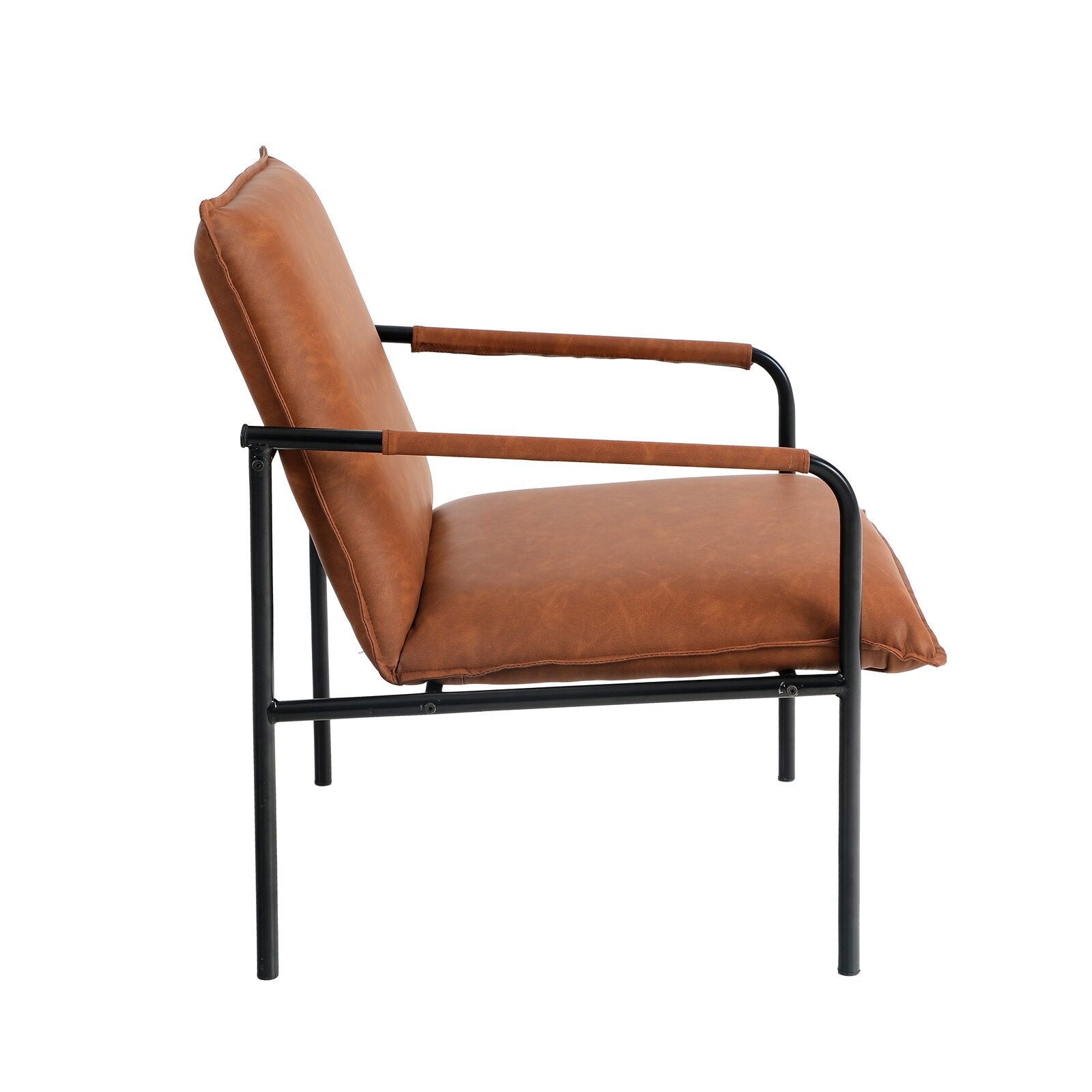 Sitting Chair, Comfortable and Sturdy, Lounge Chair with Metal Legs -
