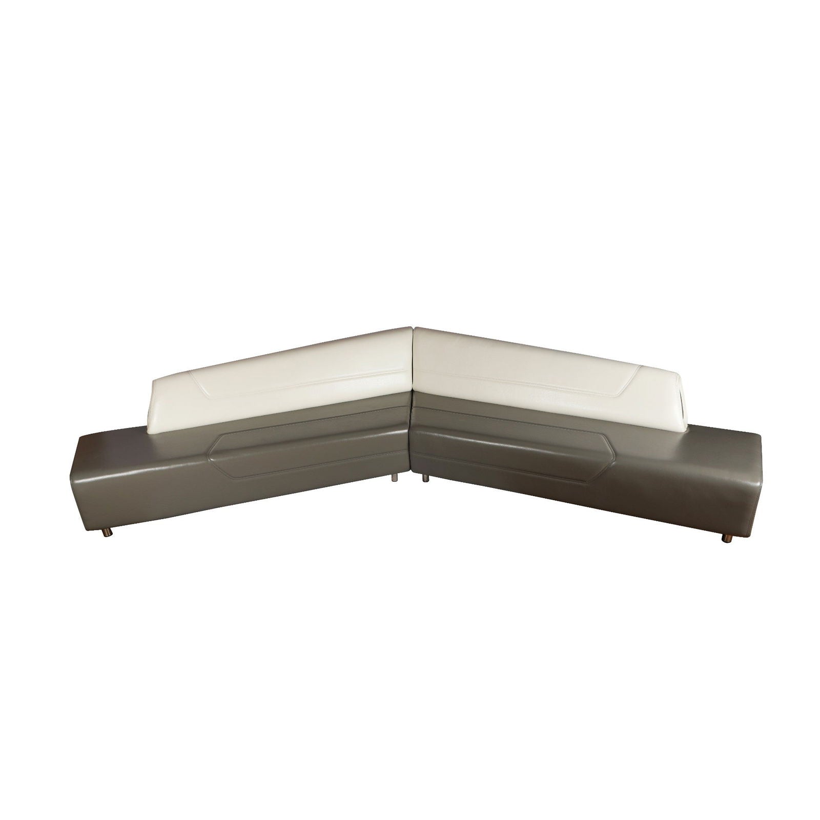 Six Seater Lounge Sofa With Metal Legs Base Solid Wood Frame -