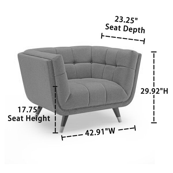 Solid Armchair Lounge Chair -