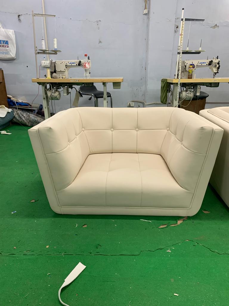 Solid Armchair Lounge Chair -