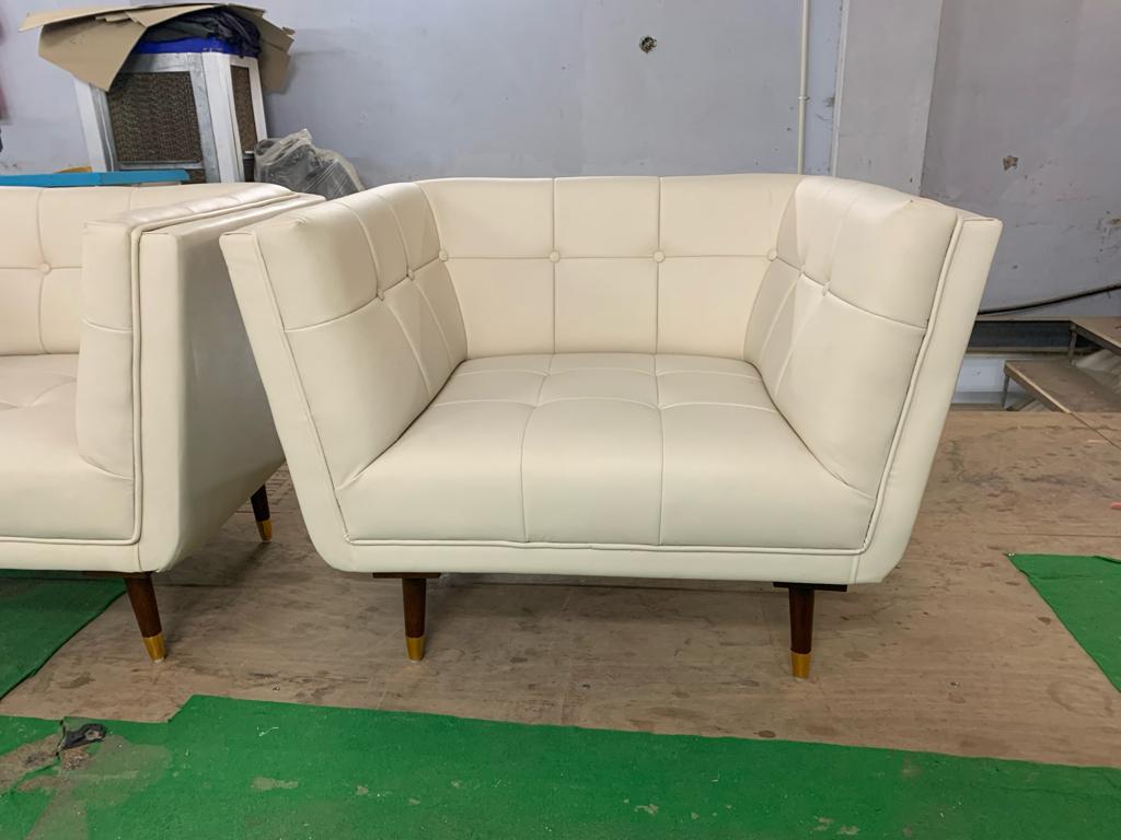 Solid Armchair Lounge Chair -