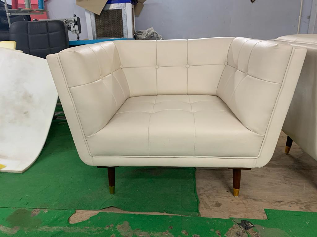 Solid Armchair Lounge Chair -
